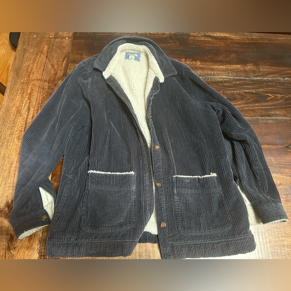 LLBEAN Sherpa lined corduroy shirt